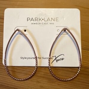 Park Lane rose gold teardrop earrings NWT